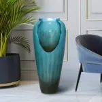 30.7-in H Concrete Jar Outdoor/indoor Fountain with LED light