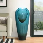 30.7-in H Concrete Jar Outdoor/indoor Fountain with LED light